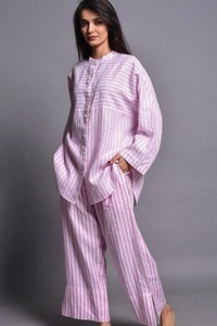 Conjunto de ropa de dormir informal de mujer ligera y cómoda de algodón suave de nueva moda de calidad superior para verano transpirable - Product Image 2