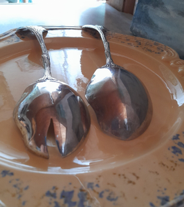 Serveur à salade élégant en acier inoxydable 304 en forme de coquille Style européen Passe au lave-vaisselle Argent Buffet communautaire Hôtel Restaurant - Product Image 5