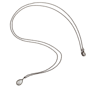 Pear Shape Crystal Quartz Pendant Jewelry Supplier Designer Black Oxidized 925 Silver Pendant Chain Necklace - Product Image 3