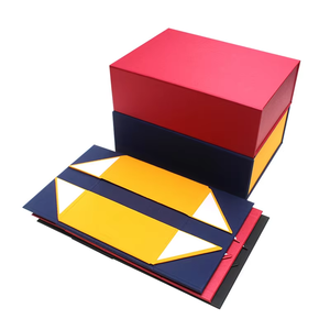 Luxury Custom Logo Magnetic Collapsible Packaging <b>Gift</b> Box Factory Wholesale <b>Flat</b> Foldable Rigid Paper Wine Clothes <b>Boxes</b> - Product Image 5