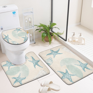 Custom Printed Bath <b>Mat</b> <b>Bathroom</b> Rug <b>Set</b> for <b>Bathroom</b> Non-Slip Shower Curtain Bath <b>Mat</b> - Product Image 1