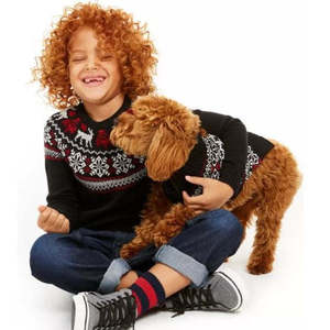 Gilet en coton Charter Club pour enfants et filles, motif Fair Isle, noir, taille 5, pour la saison d'automne - Product Image 2