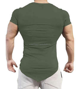 Venta al por mayor personalizado 100% algodón/bambú/fibra hombres camisetas lisas estilos casuales su marca logotipo sublimación impresión hombres camiseta - Product Image 4