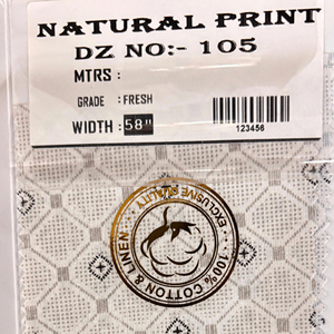 Tela Estampada de Algodón Orgánico Ecológico de la Mejor Calidad, Exportación Directa de Fábrica para el Mercado Global de la Ropa - Product Image 1