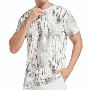 T-shirt à manches courtes pour hommes 2025 Summer New Brand Trendy Cotton Printed T-shirt Top Vêtements pour hommes - Product Image 1