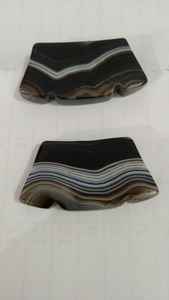 <span class=keywords><strong>Pietre</strong></span> di agata fasciata naturale in dimensioni su misura ideali per designer di gioielli nativi e negozi di perline per la rivendita - Product Image 2