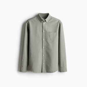 Camisa Oxford de Corte Regular para Hombre, Camisa Clásica de Algodón con Botones, Ropa Formal e Informal de Oficina, Camisa de Manga Larga para Hombre - Product Image 5