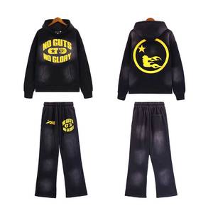 Men Heavyweight High Quality Comfortable Street Wear Tracksuit Apparel Clothing 400GSM <b>Printing</b> Tracksuit For Men & Women - Product Image 4