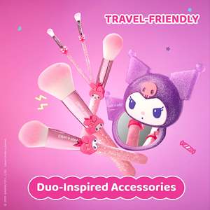 Specchio Cosmetico da Tavolo Compatto My Melody con Ingrandimento 2x, Pieghevole a Forma di Rosa, Finitura in ABS, Mini Personalizzabile per Uso Estetico - Product Image 3