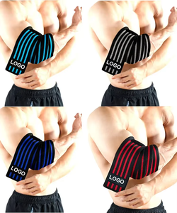 Couvre-coude de sport OEM à basse quantité minimale de commande Couvre-coude pour genoux Sangles de coude réglables Gym Haltérophilie Couvre-coude pour unisexe - Product Image 6