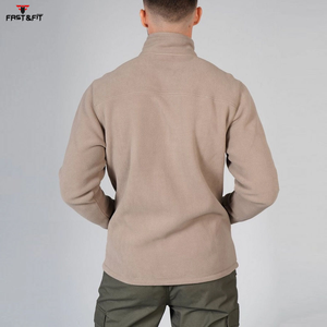 2026 New Arrival Custom Design Printed Logo Coated Camouflage Full <b>Zip</b> Crew Neck Polar Fleece Jacket Spring Made in Pakistan - Product Image 2