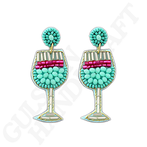 Elegantes Pendientes de Perlas de Cristal con Forma de Flor y Pedrería, Plateados, Hechos a Mano, Joyería Destacada para Bodas - Product Image 4