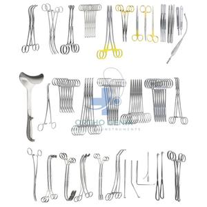 Juego de Cirugía de nefrectomía de 76 instrumentos de cirugía abdominal renal con caja Manual de acero satinado de Ortho Genix - Product Image 4