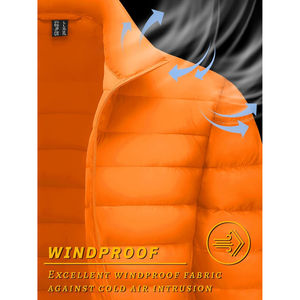 Men's Windproof Warm Solid Winter Puffer Jacket Stand <b>Zipper</b> Front Quick Dry Sports Streetwear Casual Look Hot <b>Sale</b> Fitness OEM - Product Image 6