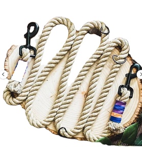ชุดสายจูงสุนัขทำมือเชือกคอตตอนสีอุปกรณ์เสริมที่กำหนดเอง - Product Image 1