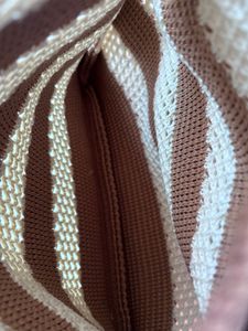 Bolso de hombro tejido para mujer con correa de cuero, bolso tote de punto elegante e informal, bolso de ganchillo a la moda - Product Image 3