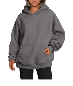 Personalizado de alta calidad de las mujeres recortadas lavado ácido Streetwear sudaderas con capucha liso Conjunto de jersey - Product Image 5