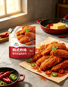 Mckeith Spicy Rich Red Cheese Flavor Seasoning Powder Popular Korean Fried Chicken Dust Ready <strong>Eat</strong> for Global Snack Shop - Product Image 1