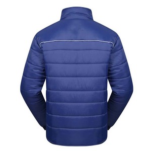 2024 hommes hiver Stand doudoune Logo personnalisé respirant imperméable toile capuche haute rue Style fermeture à glissière poche laine - Product Image 3