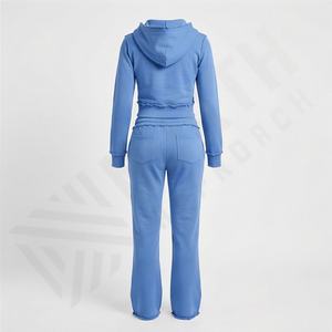 Chándal Deportivo Vintage con Capucha para Mujer, Diseño Personalizado OEM 2025, Manga Larga, Estilo Informal, Sublimación, Patrón Sólido - Product Image 2