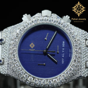 Reloj de Pulsera de Movimiento Automático con Diamantes de Moissanita VVS de Primera Calidad, Estilo Hip-Hop, para Hombre, Disponible para la Venta - Product Image 2