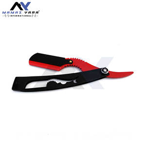 Rasoir de Barbier Professionnel à Lame de 1 mm, Lame Demi-Épaisse Amovible, pour Rasage et Coiffure de Barbe, Usage en Salon et Toilettage - Product Image 4