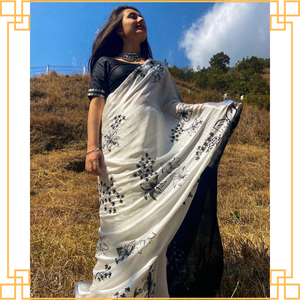 Sari con estampado Georgette ligero de calidad superior con patrones únicos para uso diario disponible para la venta - Product Image 2