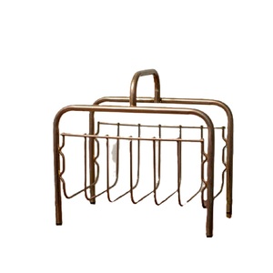 Revistero de alambre de Metal grande montado en la pared Vintage de lujo de tendencia fresca, organizador de libros y periódicos de escritorio - Product Image 3