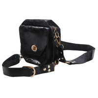 Sac de cuisse vintage en cuir véritable imperméable, sac de jambe à bandoulière, sac banane pour homme, design LLB-0065