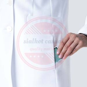 2024 uniformes de Hospital de alta calidad bata de laboratorio Unisex Spandex transpirable batas de laboratorio médico - Product Image 4