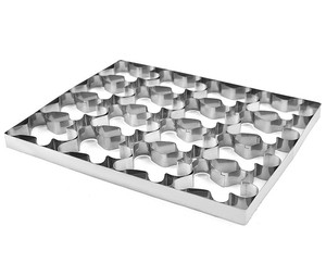 Moules à biscuits en acier inoxydable <span class=keywords><strong>pour</strong></span> homme en pain d'épice 16 cavités Outils de cuisson DIY - Product Image 5