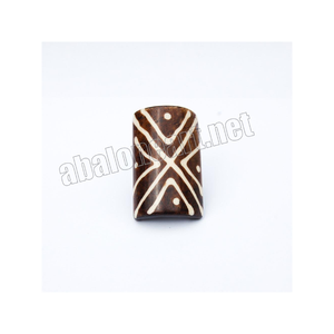 Bague en os artisanale indienne de style vintage d'élégance ethnique inspirée du patrimoine culturel avec certificat IGI - Product Image 1