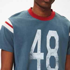 T-shirts 100% coton en gros | T-shirt imprimé uni avec logo personnalisé | Vêtements décontractés unisexes OEM/ODM pour hommes et femmes - Product Image 1