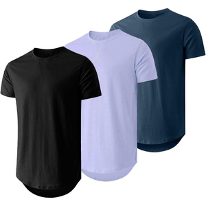 Venta al por mayor personalizado peso pesado de gran tamaño 100% algodón cuello redondo hombres camisetas Streetwear deporte gimnasio estilo Vintage marca de impresión - Product Image 5