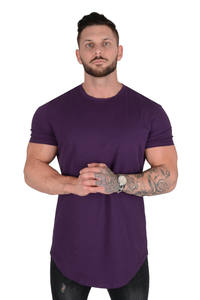 Alta calidad 95 algodón 5 Spandex deportes de secado rápido transpirable entrenamiento Logotipo de impresión personalizada para camiseta de gimnasio de gran tamaño para hombres - Product Image 6