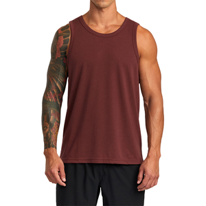 Camisetas de gimnasio OEM para hombre, camisetas sin mangas de LICRA de algodón 100% personalizadas, ropa deportiva de punto transpirable para culturismo, Fitness informal - Product Image 5