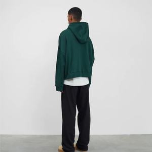 Moda personalizada básica 100% algodón invierno para hombre Sudadera con capucha pulóver tejido polar bolsillo cómodo transpirable servicio OEM - Product Image 4