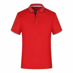 Polo informal rojo Camiseta de algodón de manga corta para hombre de moda vintage hecha por la industria RAM - Product Image 6