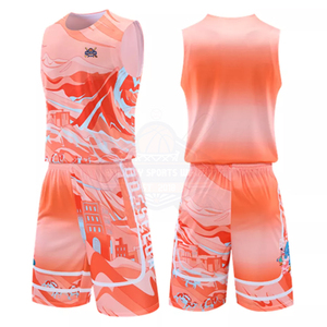 Uniforme de baloncesto sin mangas de último estilo con diseño transpirable Nuevo diseño de conjunto Traje de baloncesto - Product Image 1