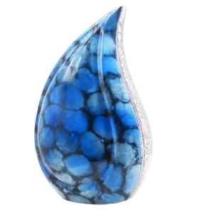 Teal Enamel Adult Teardrop Cremation <b>Urns</b> Brass Handicrafts <b>Large</b> Teardrop <b>Urns</b> for Funeral Home - Product Image 6