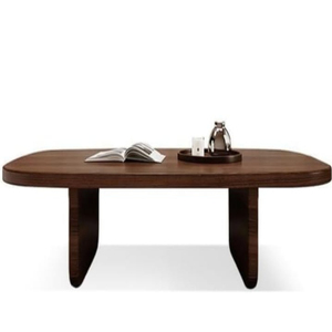 โต๊ะกาแฟทำจากไม้อะคาเซียแข็งทรงรีสำหรับห้องนั่งเล่นที่บ้านโซฟาไม้โรสวูดวอลนัท-บ้านออฟฟิศเลานจ์เฟอร์นิเจอร์ - Product Image 6