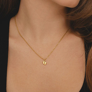 LUCKYJIU Custom gioiellieri impermeabile appannamento senza acciaio inossidabile placcato oro 18k collana pendente per bambini per regalo mamma - Product Image 3