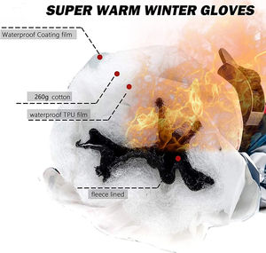 Gants de ski Gants d'hiver pour la neige Gants chauds à écran tactile/Gants de moto imperméables pour l'extérieur/Gants de ski personnalisés Vente en gros - Product Image 4