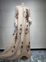 Nouvelles robes longues Abaya musulmanes islamiques pour femmes 2024 en lin, infroissables, respirantes, légères, pour la prière, personnalisables, 2 pièces
