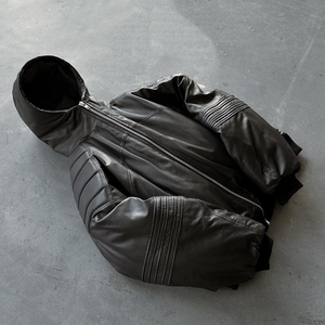 Veste Homme Hiver en Cuir PU Style Vintage Coupe Slim Col Montant Imperméable Coupe-Vent Séchage Rapide Respirante OEM ODM - Product Image 2