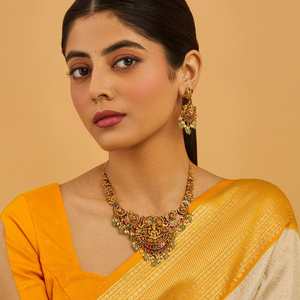 Wedding-Ready Antique Gold <b>Necklace</b> 178125 - Product Image 1
