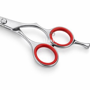 Ciseaux de coiffure professionnels de 6,5 pouces en acier inoxydable, ciseaux de coiffure à bord convexe, outil de coupe de salon, vis réglable, OEM - Product Image 3