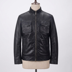 Veste en cuir pour homme de qualité supérieure, veste en cuir personnalisée pour l'extérieur, avec le meilleur matériau en cuir de vache véritable, vestes pour homme - Product Image 6