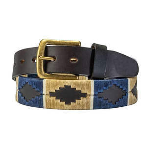 Ceinture de polo d'équitation classique pour homme en cuir véritable, personnalisée, brodée, vente en gros, ODM/OEM - Product Image 4