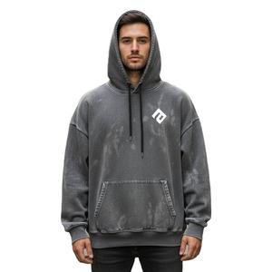 เสื้อฮู้ดซักกรดสำหรับผู้ชายสำหรับฤดูหนาวเสื้อสเวตเชิ้ตมีฮู้ดแบบสวมศีรษะทรงหลวมผ้าคอตตอน100% แฟชั่นฮิปฮอปสตรีทแวร์ - Product Image 1